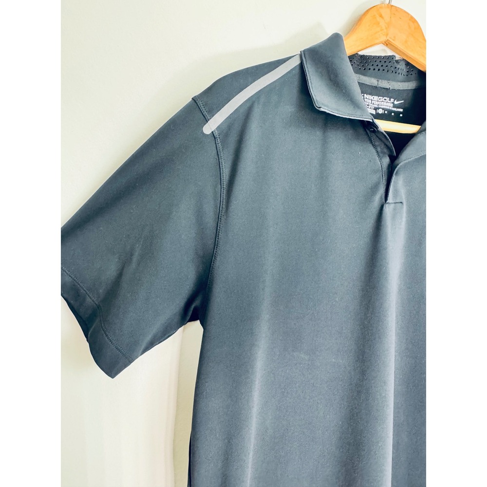 Nike Golf Tour Performance BLACK Dri-FIT Polo Shirt Athletic Fit - M - Picture 2 of 11